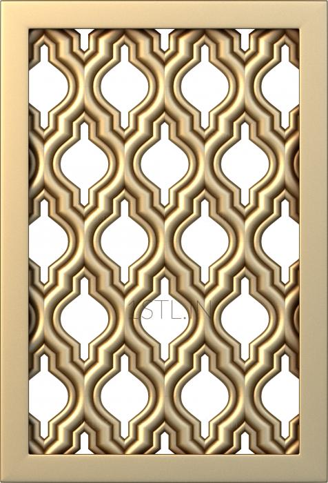 Geometrical panel (PGM_0027-3) 3D model for CNC machine