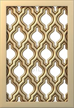 Geometrical panel (PGM_0027-3) 3D model for CNC machine