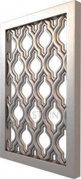 Geometrical panel (PGM_0027-3) 3D model for CNC machine