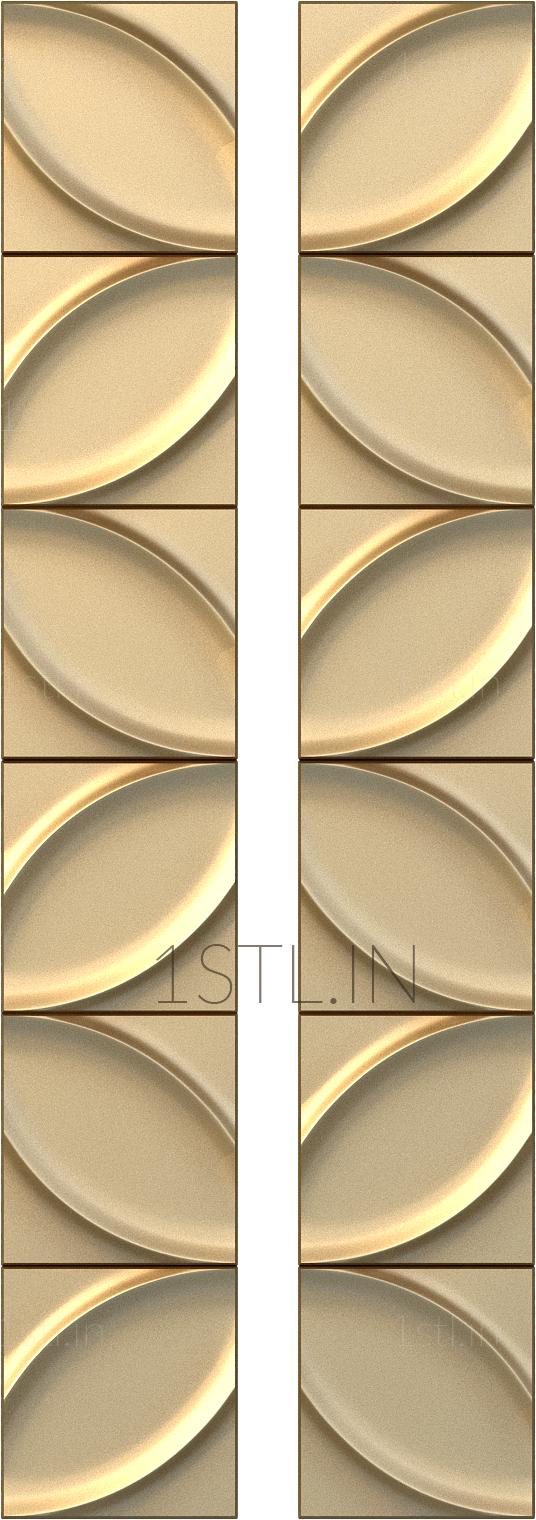 Geometrical panel (PGM_0081) 3D model for CNC machine