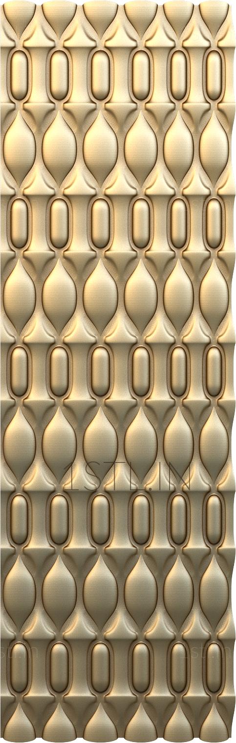 Geometrical panel (PGM_0090) 3D model for CNC machine