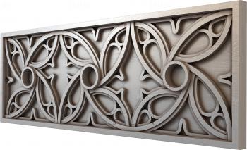 Geometrical panel (PGM_0132) 3D model for CNC machine