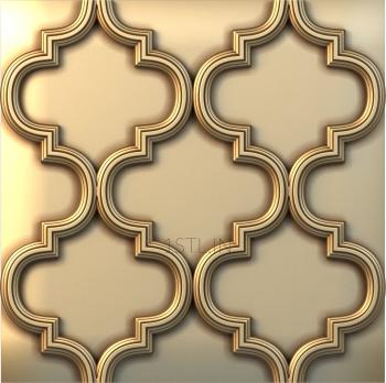 Geometrical panel (PGM_0154) 3D model for CNC machine