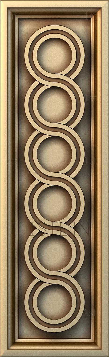 Geometrical panel (PGM_0163-9) 3D model for CNC machine