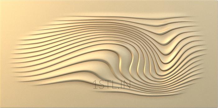 Geometrical panel (PGM_0173) 3D model for CNC machine