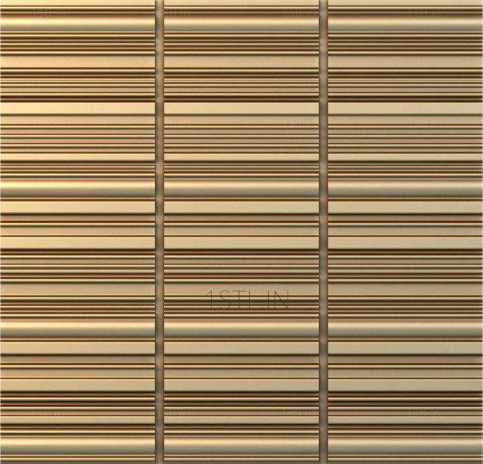 Geometrical panel (PGM_0177) 3D model for CNC machine