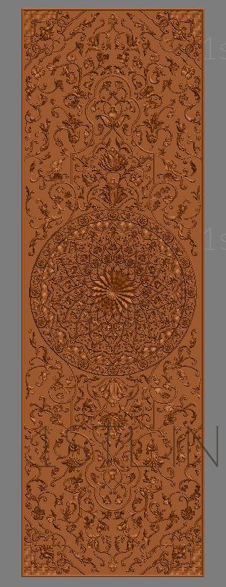 Geometrical panel (PGM_0206) 3D model for CNC machine