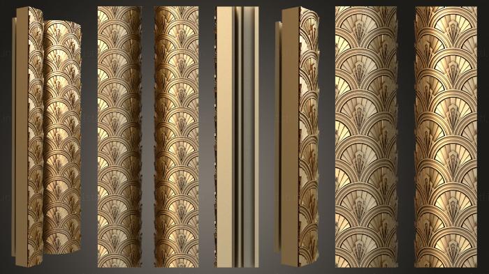 Geometrical panel (PGM_0228) 3D model for CNC machine