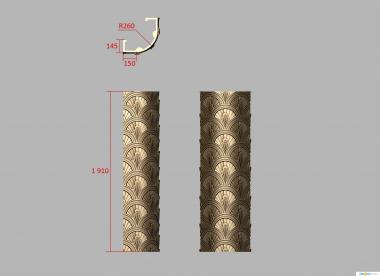 Geometrical panel (PGM_0228) 3D model for CNC machine