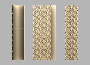 Geometrical panel (PGM_0229) 3D model for CNC machine