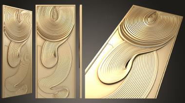 Geometrical panel (PGM_0234) 3D model for CNC machine