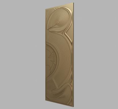 Geometrical panel (PGM_0243) 3D model for CNC machine