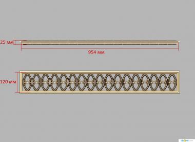 Geometrical panel (PGM_0244) 3D model for CNC machine