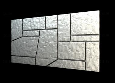 Geometrical panel (PGM_0247) 3D model for CNC machine