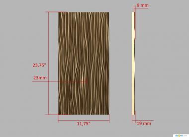 Geometrical panel (PGM_0256) 3D model for CNC machine