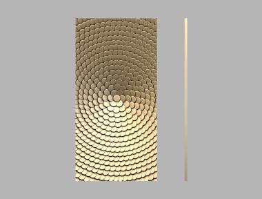 Geometrical panel (PGM_0258) 3D model for CNC machine