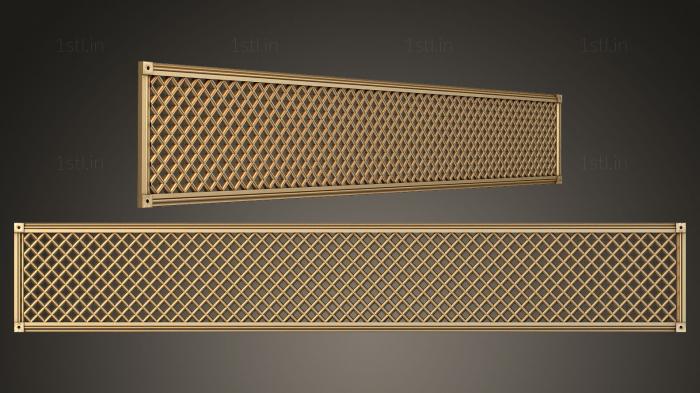 Geometrical panel (PGM_0261) 3D model for CNC machine