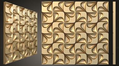 Geometrical panel (PGM_0267) 3D model for CNC machine