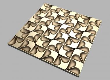 Geometrical panel (PGM_0267) 3D model for CNC machine