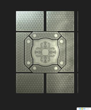 Geometrical panel (PGM_0268) 3D model for CNC machine