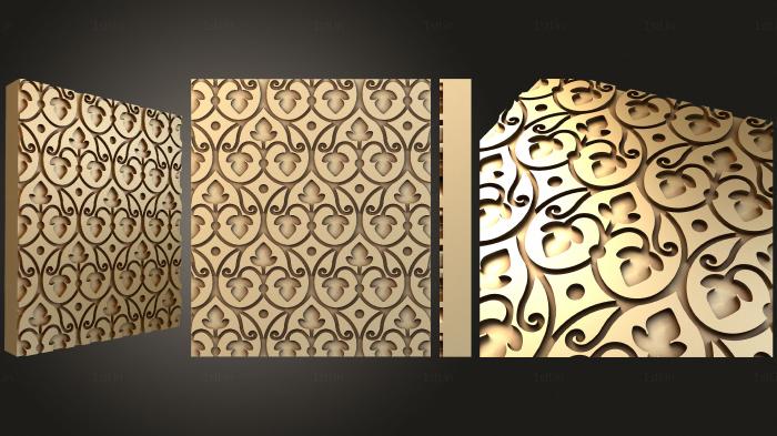 Geometrical panel (PGM_0272) 3D model for CNC machine