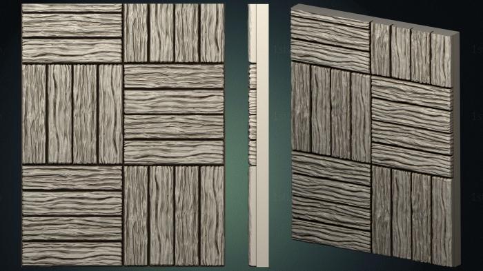 Geometrical panel (PGM_0285) 3D model for CNC machine