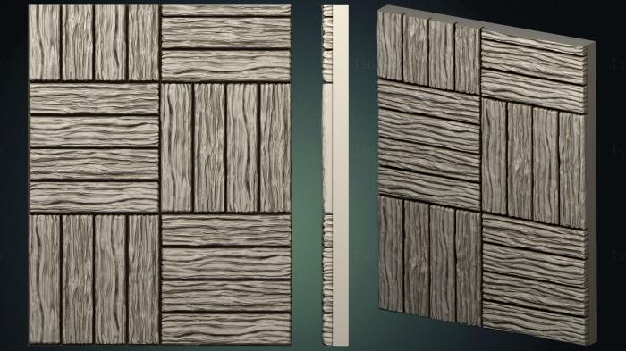 Geometrical panel (PGM_0286) 3D model for CNC machine