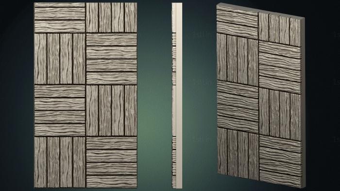 Geometrical panel (PGM_0288) 3D model for CNC machine