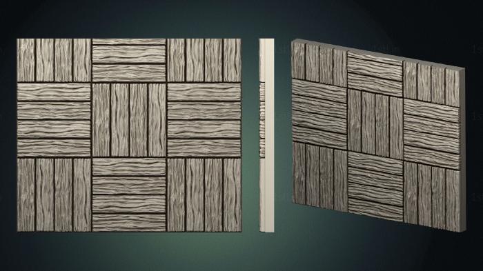 Geometrical panel (PGM_0294) 3D model for CNC machine