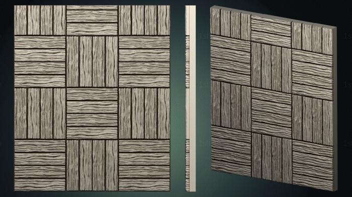 Geometrical panel (PGM_0295) 3D model for CNC machine