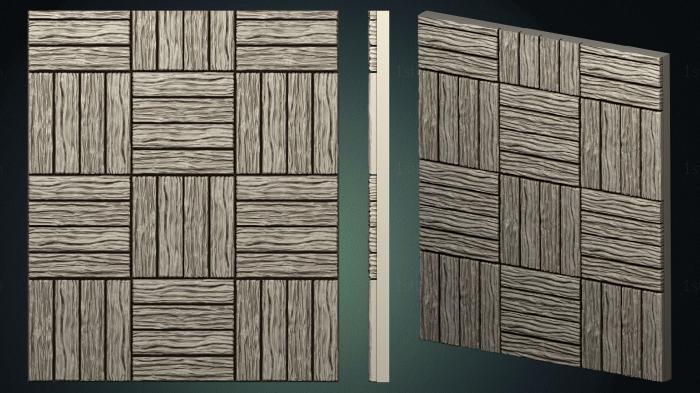 Geometrical panel (PGM_0296) 3D model for CNC machine