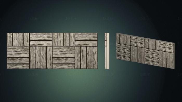 Geometrical panel (PGM_0299) 3D model for CNC machine