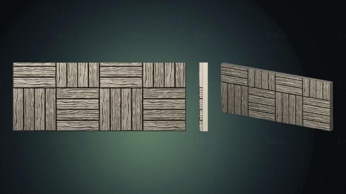 Geometrical panel (PGM_0300) 3D model for CNC machine