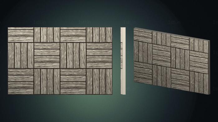 Geometrical panel (PGM_0301) 3D model for CNC machine