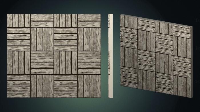 Geometrical panel (PGM_0303) 3D model for CNC machine