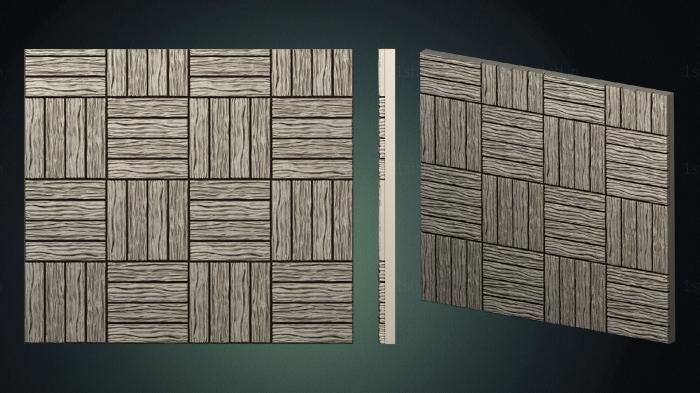 Geometrical panel (PGM_0304) 3D model for CNC machine