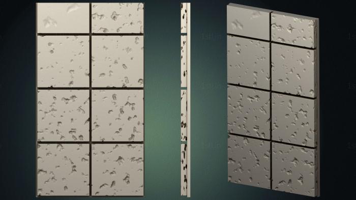 Geometrical panel (PGM_0323) 3D model for CNC machine