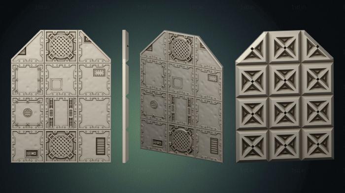 Geometrical panel (PGM_0404) 3D model for CNC machine