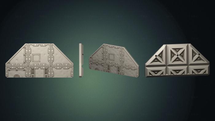 Geometrical panel (PGM_0413) 3D model for CNC machine