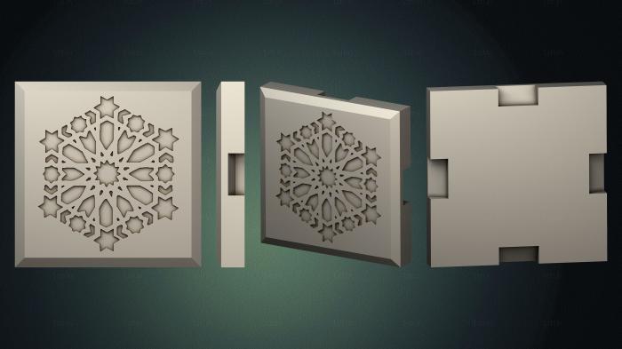 Geometrical panel (PGM_0485) 3D model for CNC machine