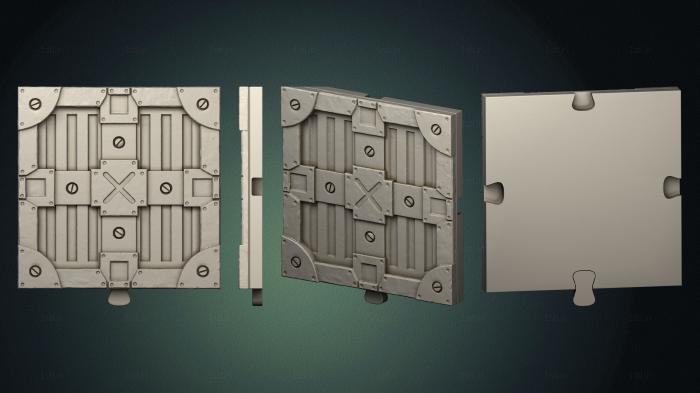 Geometrical panel (PGM_0743) 3D model for CNC machine