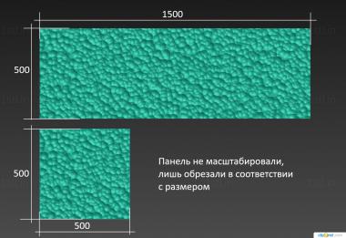 Geometrical panel (PGM_0995) 3D model for CNC machine