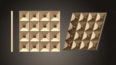 Geometrical panel (PGM_0998) 3D model for CNC machine