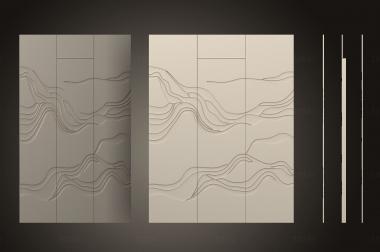 Geometrical panel (PGM_1004) 3D model for CNC machine