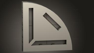 Geometrical panel (PGM_1037) 3D model for CNC machine