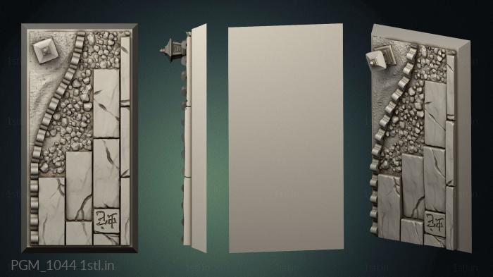 Geometrical panel (PGM_1044) 3D model for CNC machine