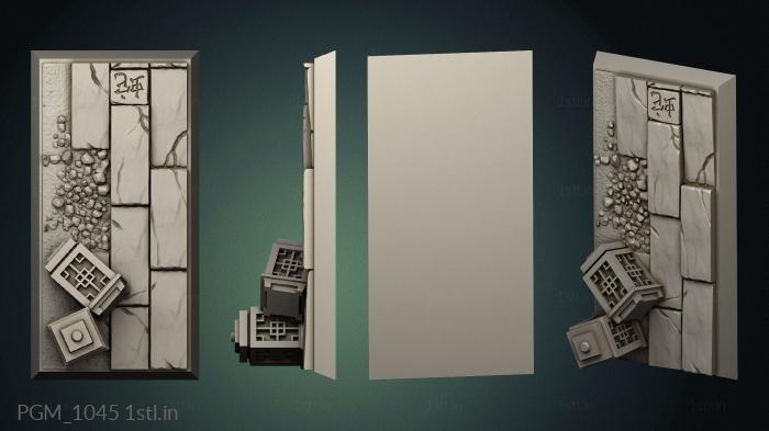 Geometrical panel (PGM_1045) 3D model for CNC machine