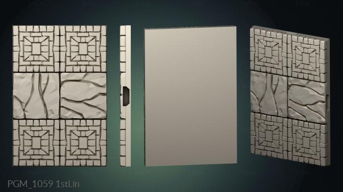 Geometrical panel (PGM_1059) 3D model for CNC machine