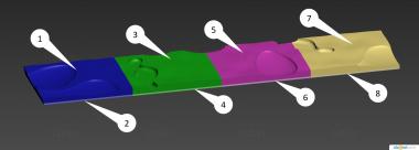 Geometrical panel (PGM_1119) 3D model for CNC machine