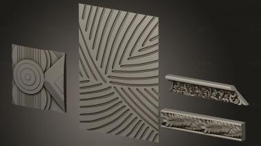 Geometrical panel (PGM_1121) 3D model for CNC machine